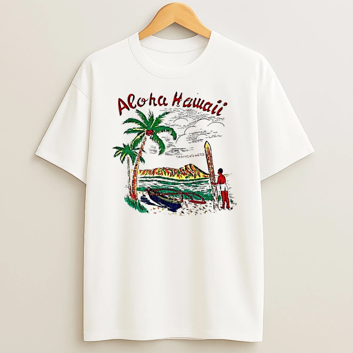 Bts Taehyung Aloha Hawaii Diamond Head 1960 Vintage Woman Shirts