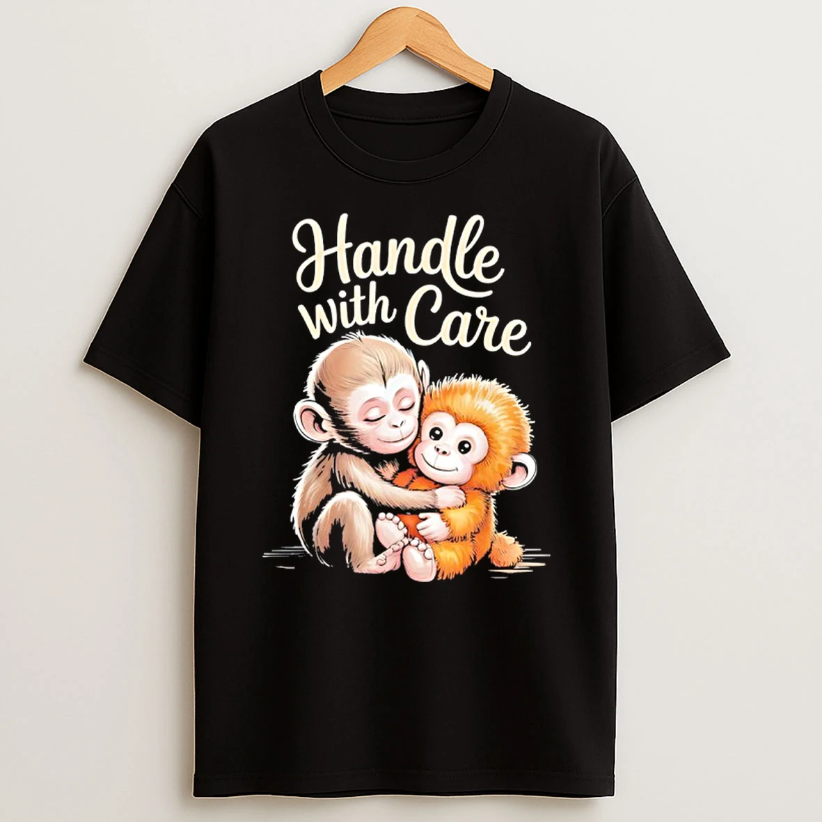 Baby Monkey Punch Handle With Care Shirts