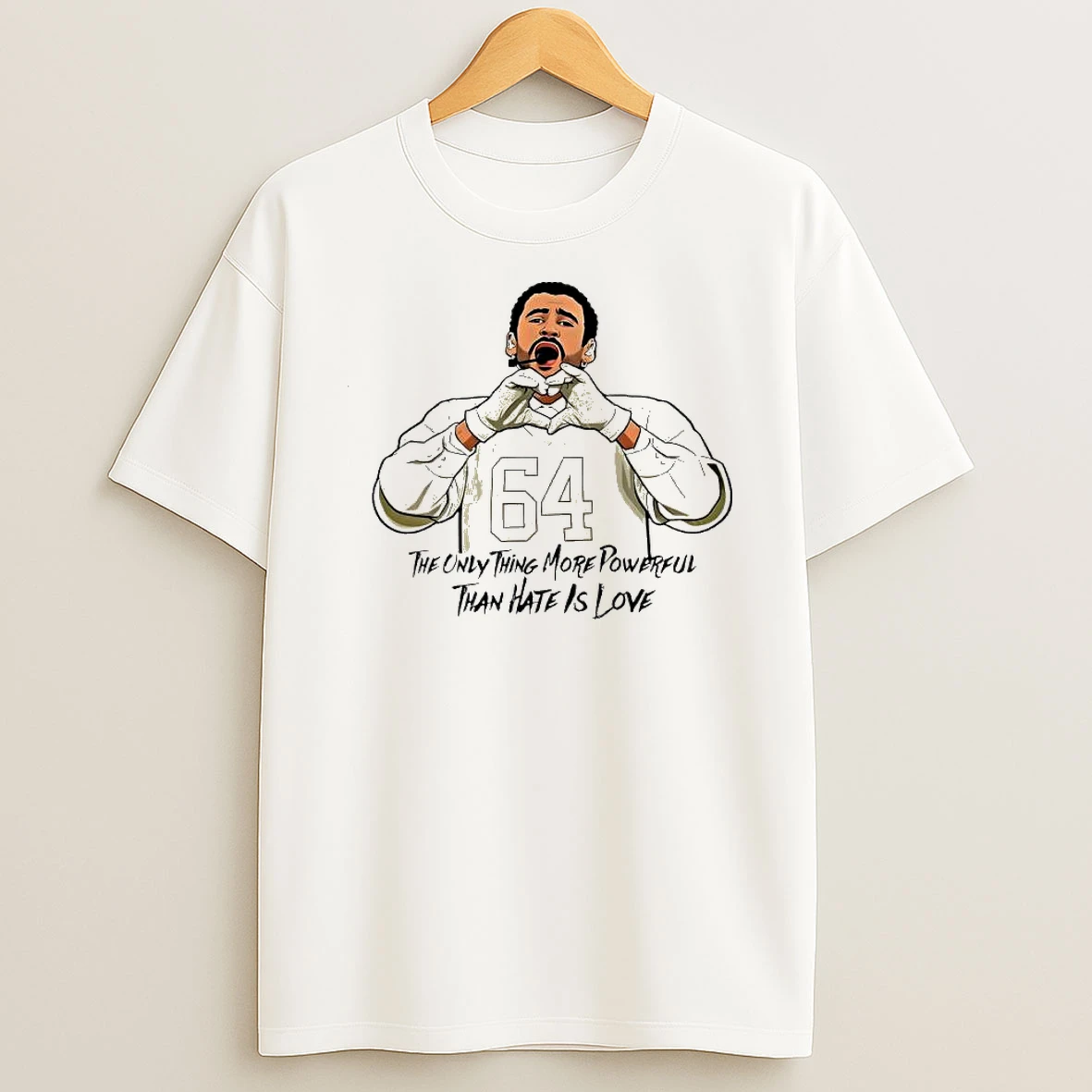 Bad Bunny 64 The Only Thing More Powerful Than Hate Is Love Shirts