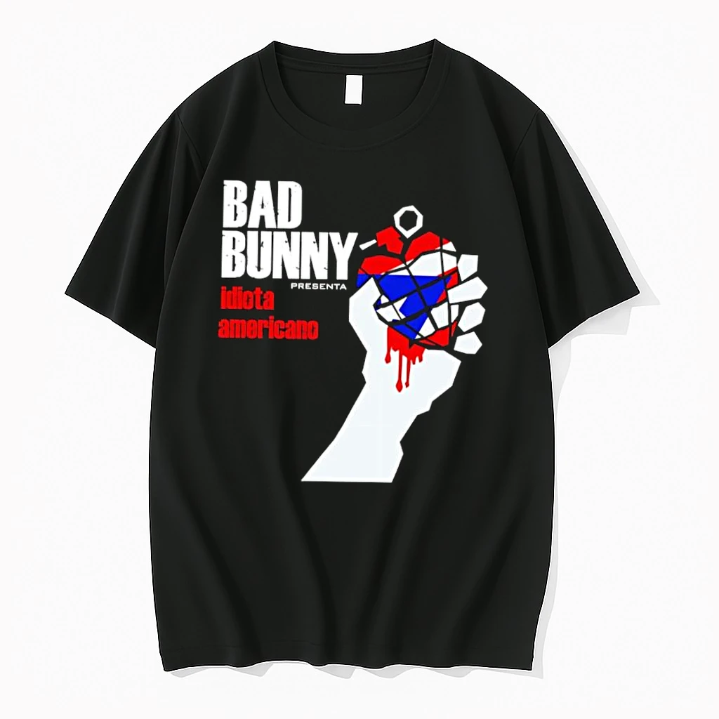Bad Bunny American Idiot Puerto Rico Flag Grenade Hand Shirts