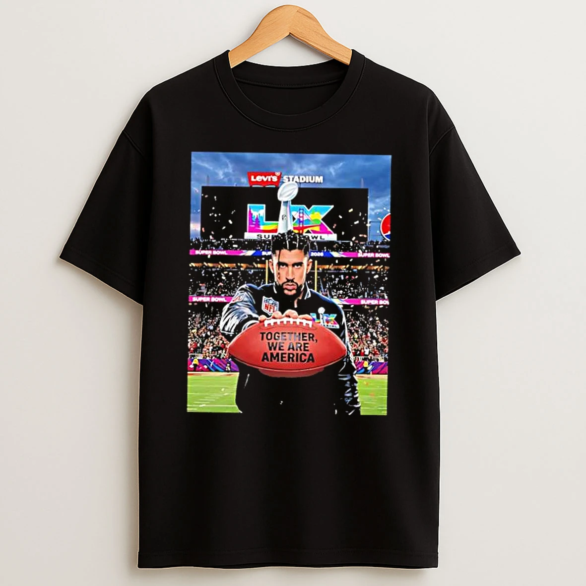 Bad Bunny Levis Stadium Super Bowl Lx Together We Are America Shirts