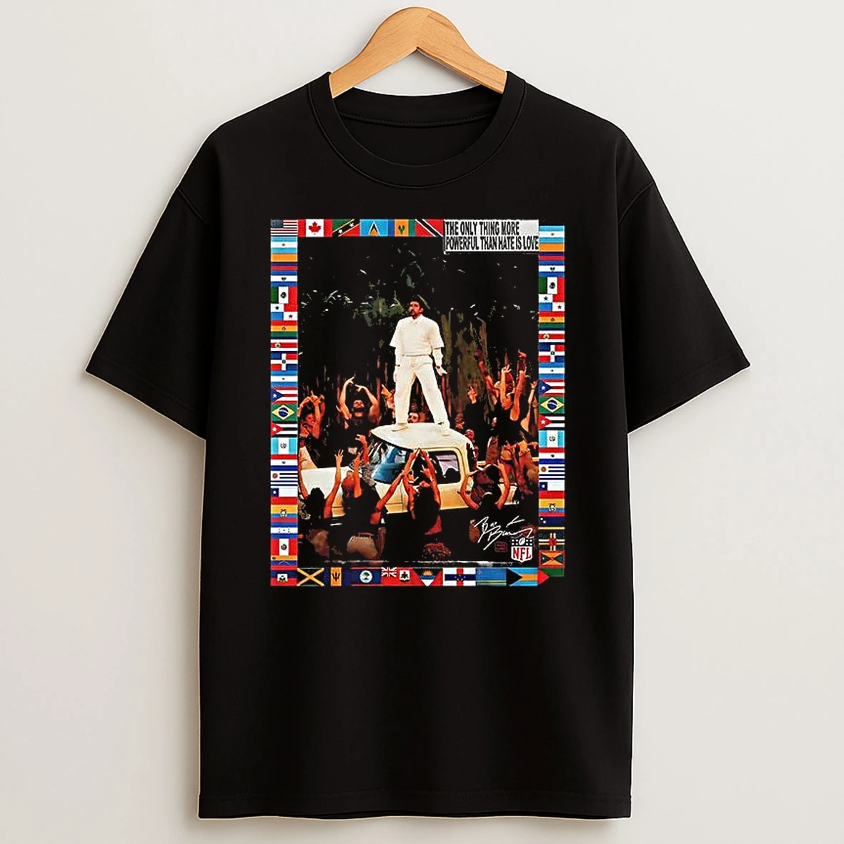 Bad Bunny Super Bowl Lx The Only Thing More Powerful Than Hate Is Love Woman Shirts