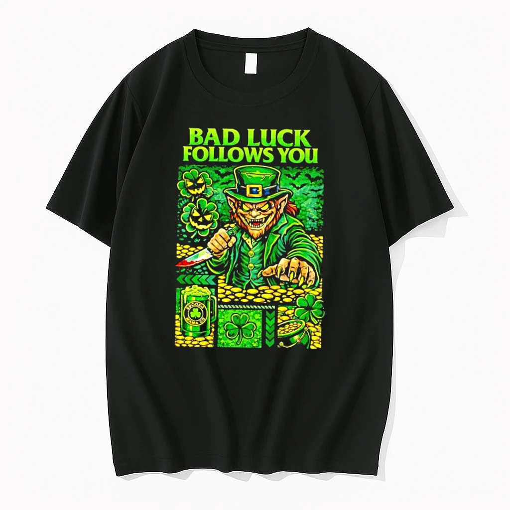 Bad Luck Follows You Evil Leprechaun Shirts