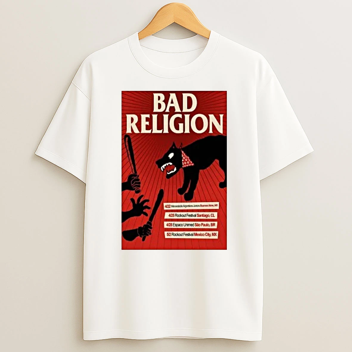 Bad Religion Usa Tour 2026 Shirts