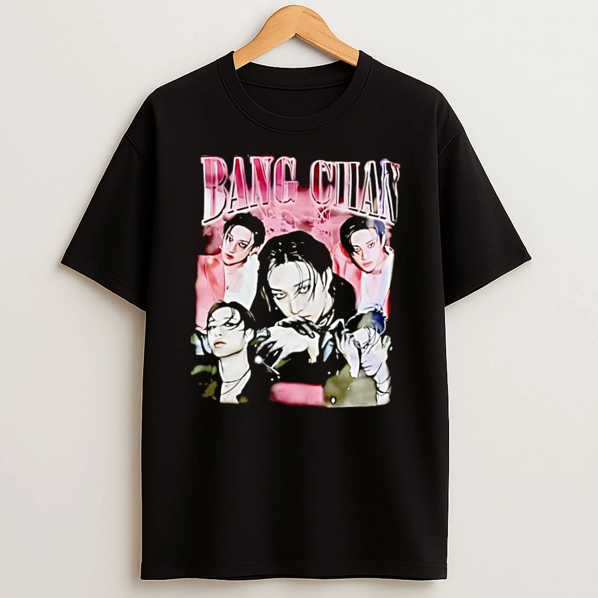Bang Chan Stray Kids K Pop Band Graphic Tribute Aesthetic Shirts