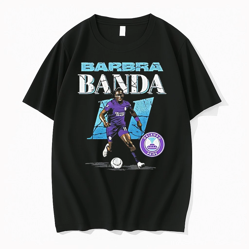 Barbra Banda 11 Orlando Pride Cracked Name And Number Retro Shirts