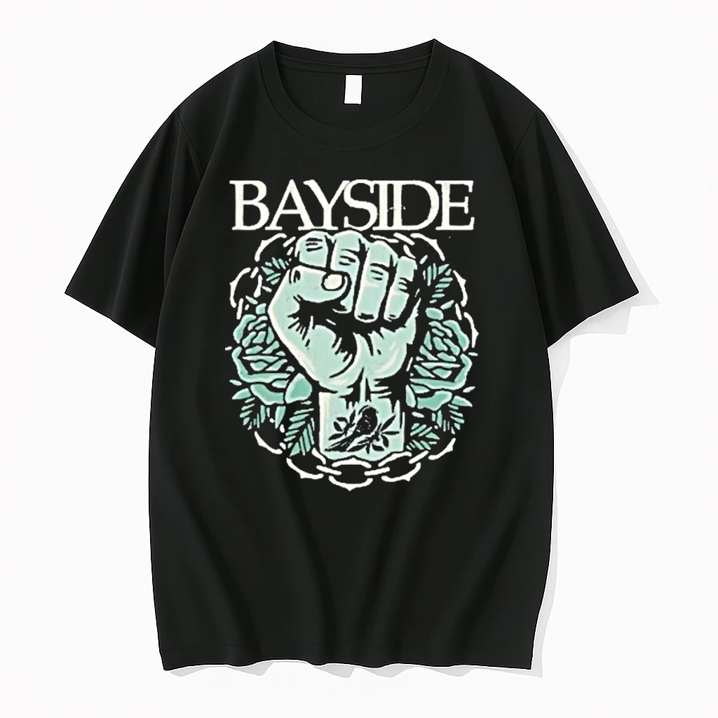 Bayside Acoustic Fist Black Shirts