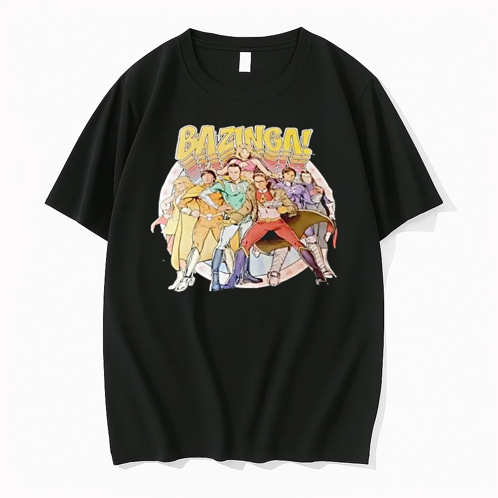 Bazinga The Big Bang Theory Cast Superhero Parody Shirts
