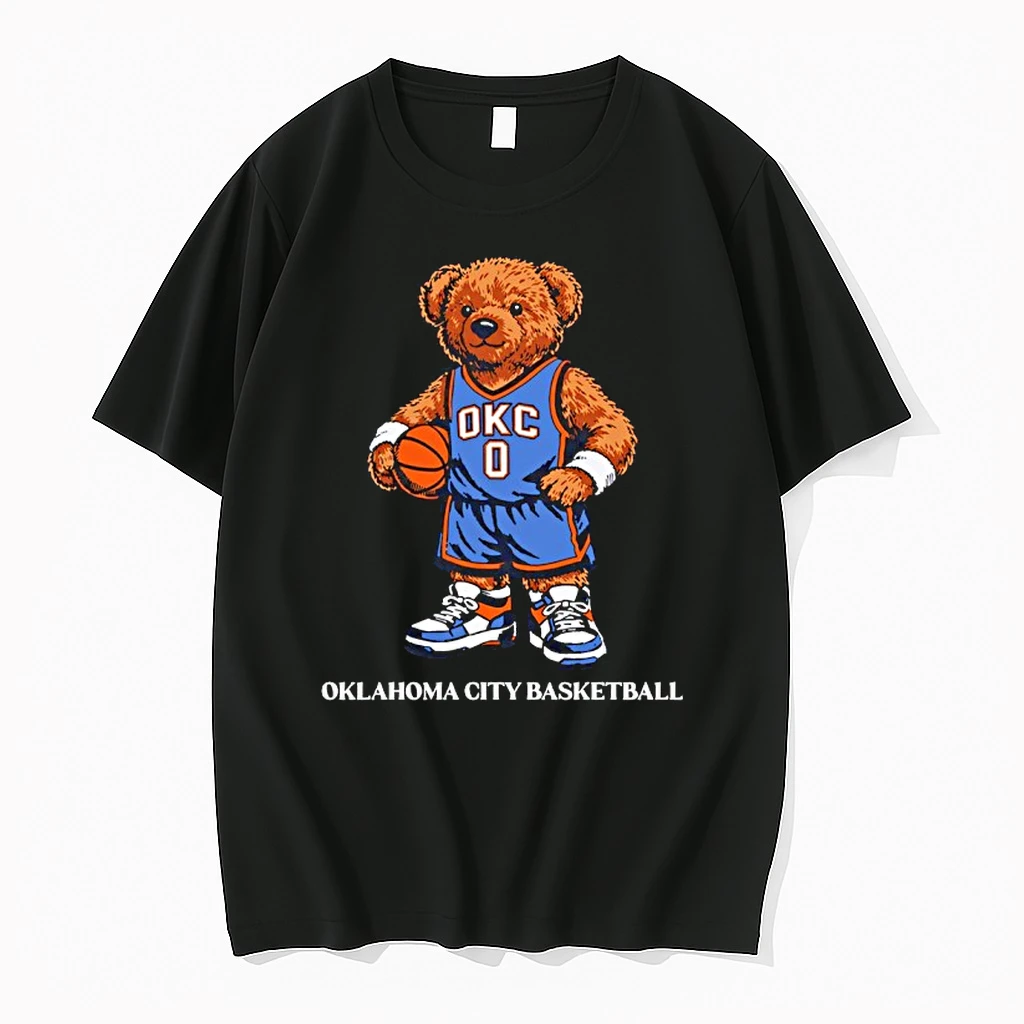 Bear Oklahoma City Thunder Basketball 2609 Shirts