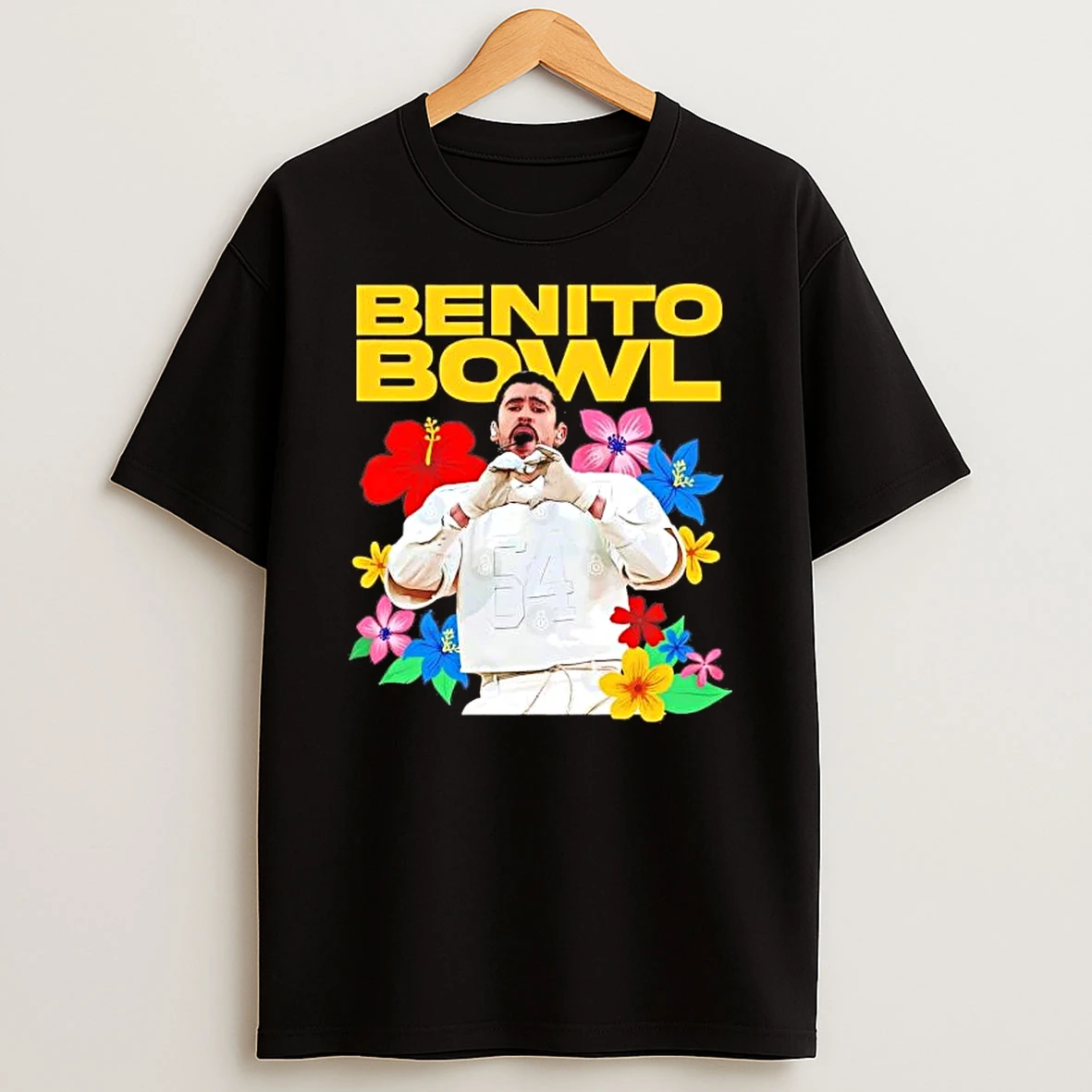 Benito Bowl Bad Bunny Love Floral 2026 Super Bowl Shirts