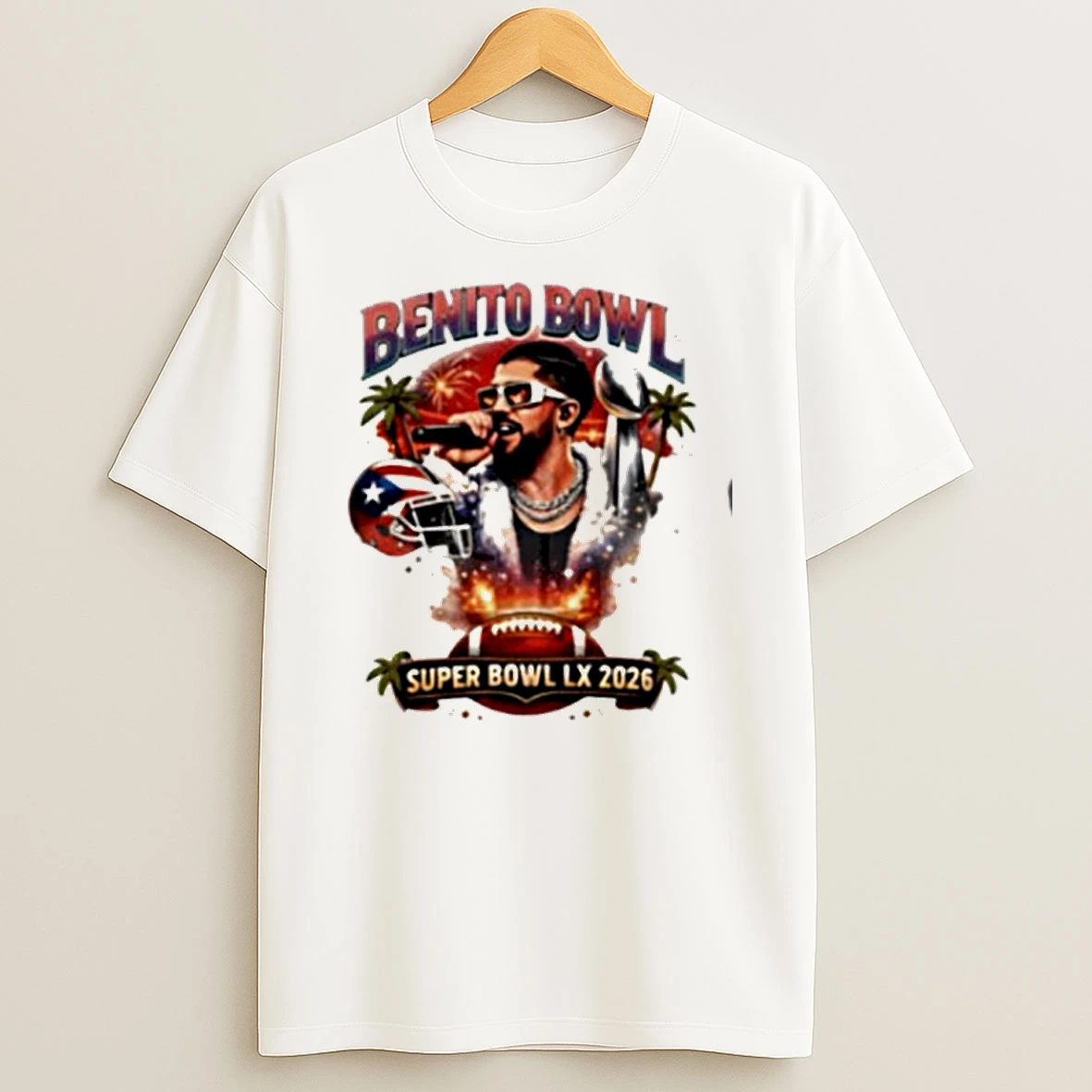 Benito Bowl Half Time Super Bowl Lx 2026 Sporty Bad Bunn Shirts