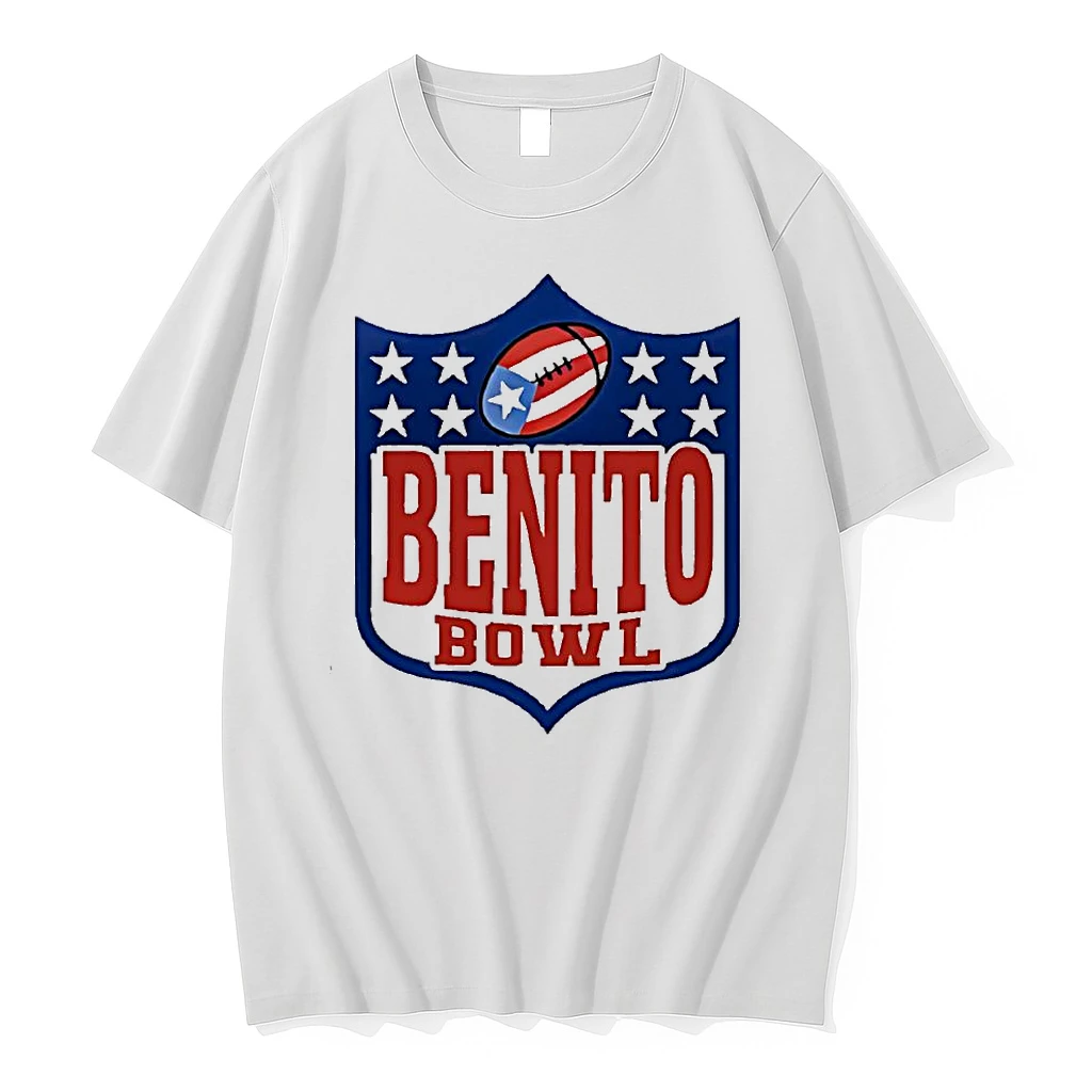 Benito Bowl Nfl Shield Puerto Rico Flag Football Graphic Sports Shirts