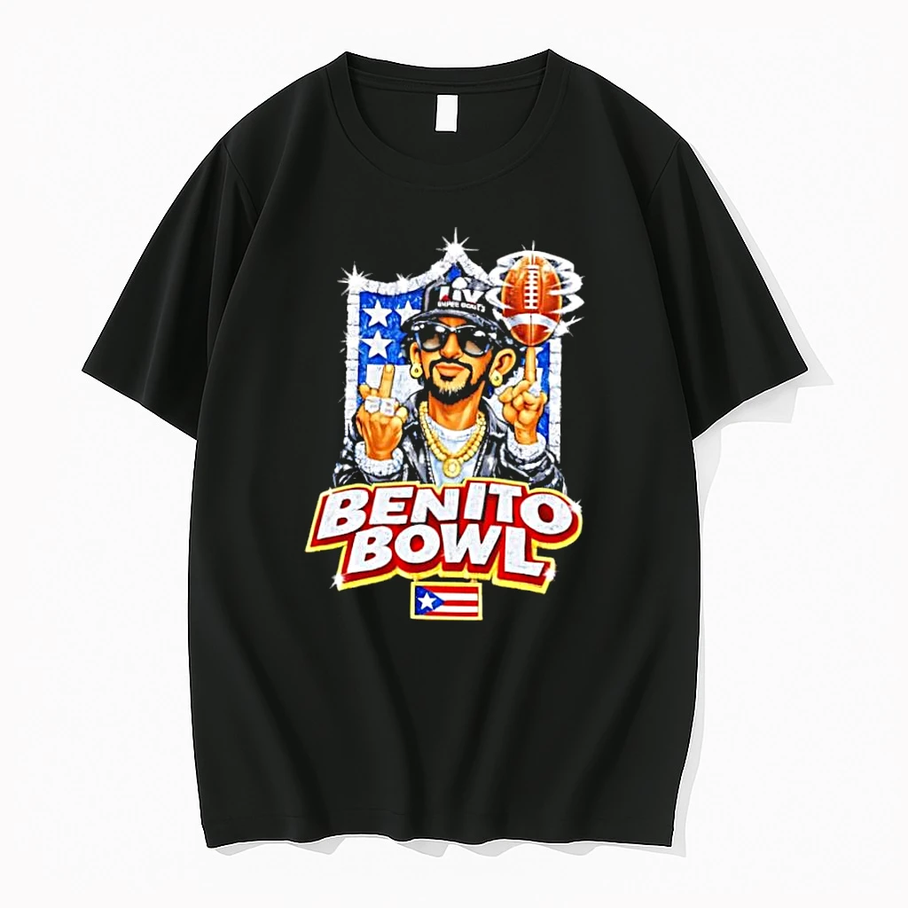 Benito Bowl Super Bowl Liv Bad Bunny Puerto Rico Flag Shirts