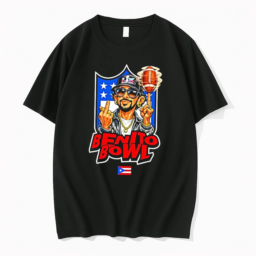 Benito Bowl Super Bowl Lix Bad Bunny Puerto Rico Flag Shirts