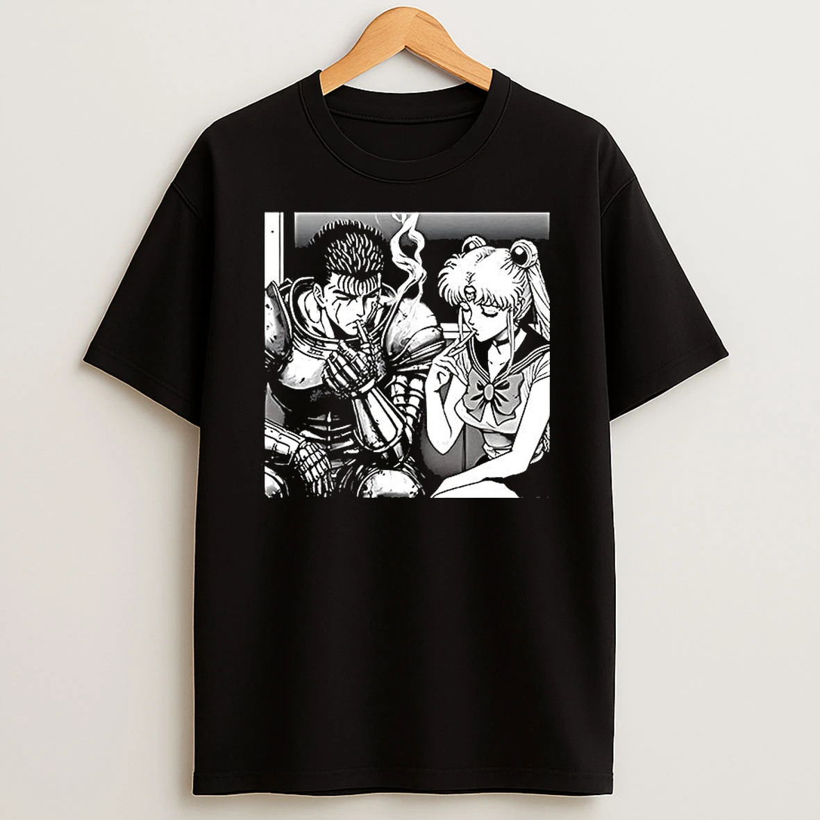 Berserk X Sailor Moon Smoking Manga Woman Shirts