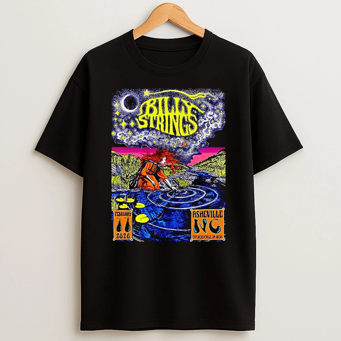 Billy Strings Asheville North Carolina 2026 Night 2 Shirts