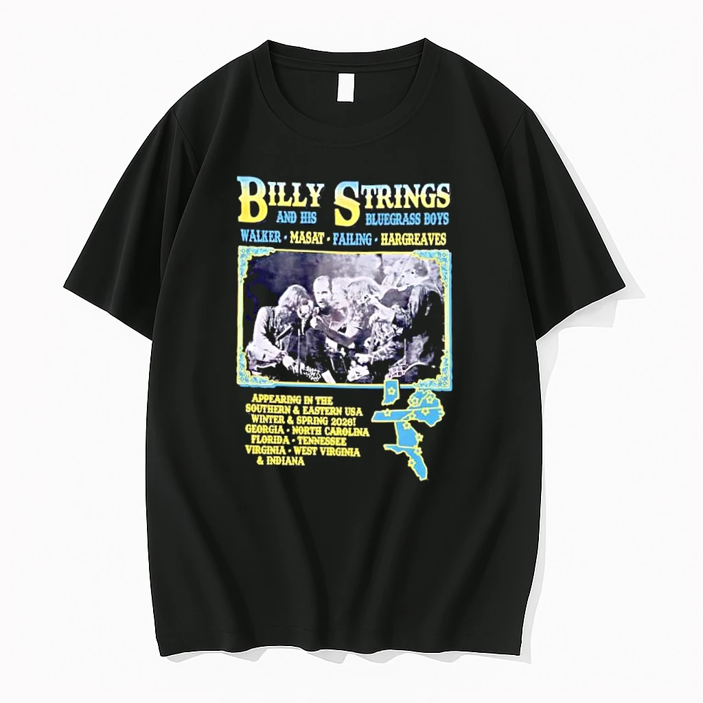 Billy Strings And His Bluegrass Boys Southern Eastern Usa Tour Shirts