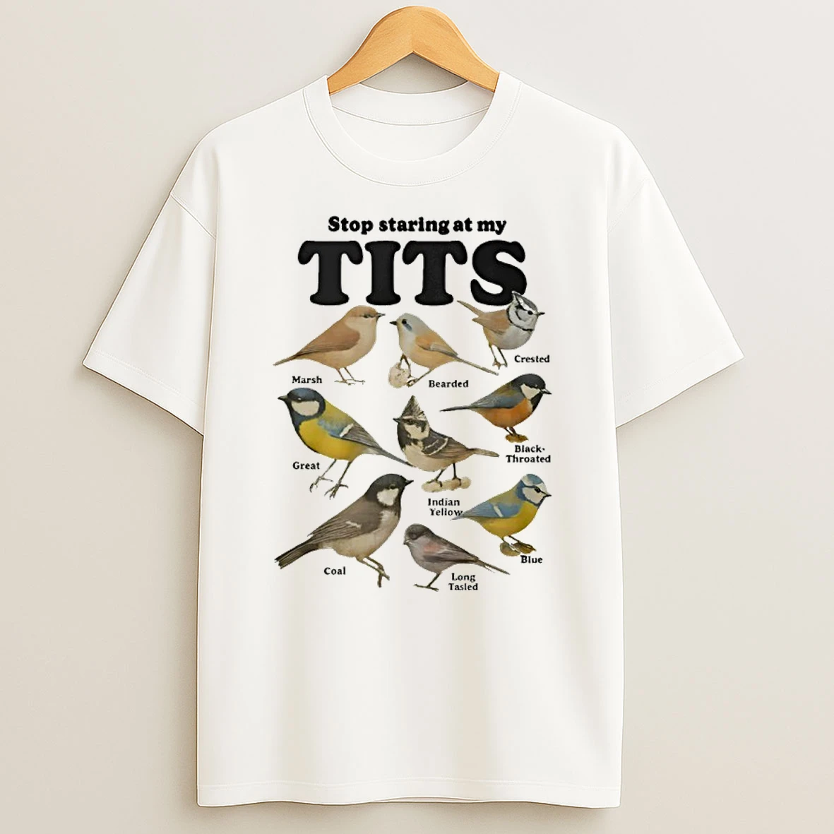 Birds Stop Staring At My Tits Shirts