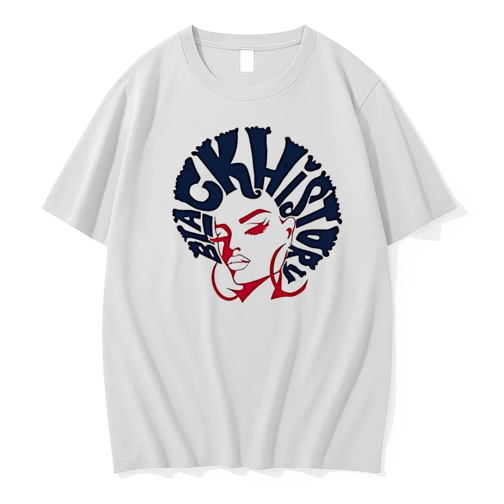 Black History Month Afro Woman Graphic Art Shirts