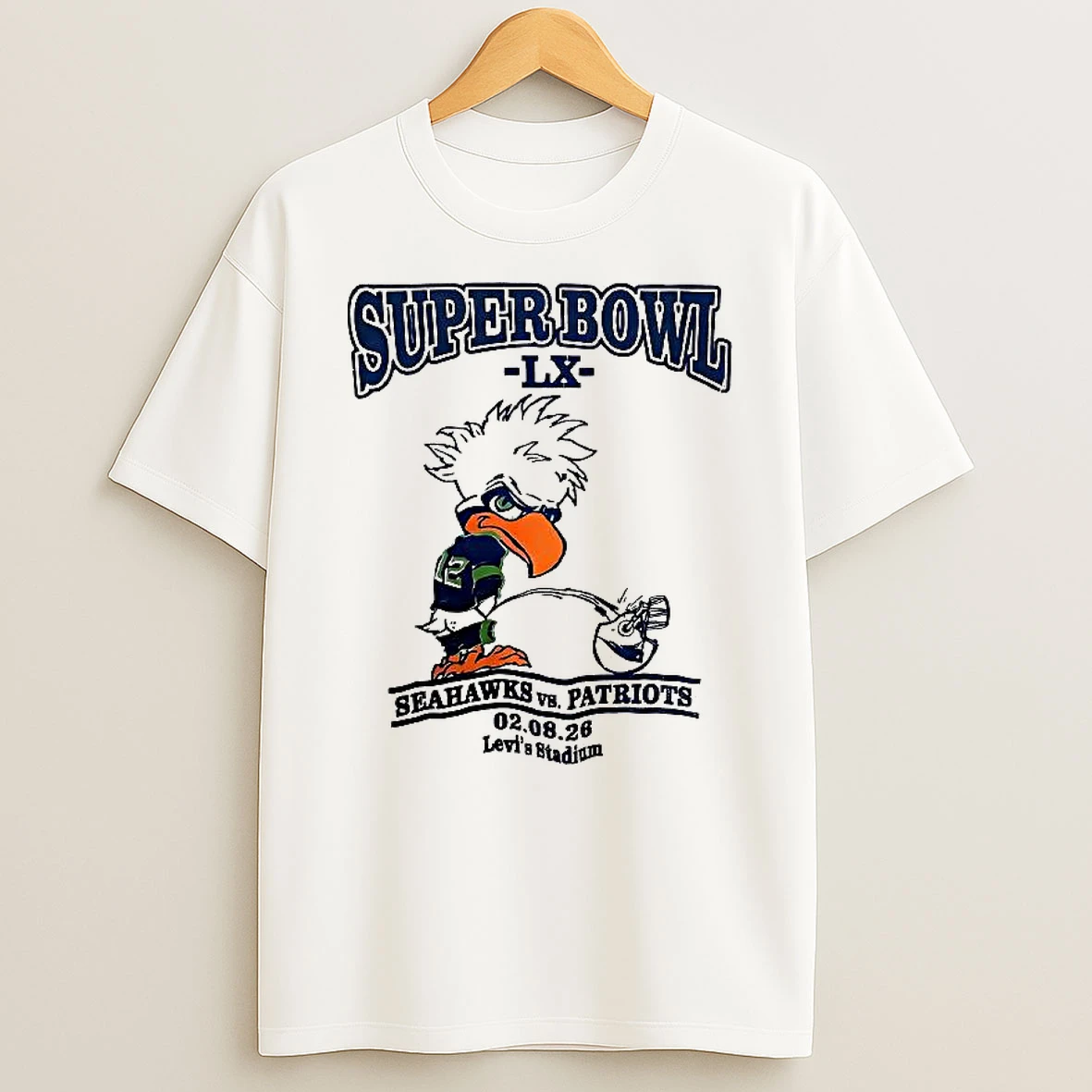 Blitz Seattle Seahawks Helmets Pissing Patriots Super Bowl Lx 2026 Woman Shirts