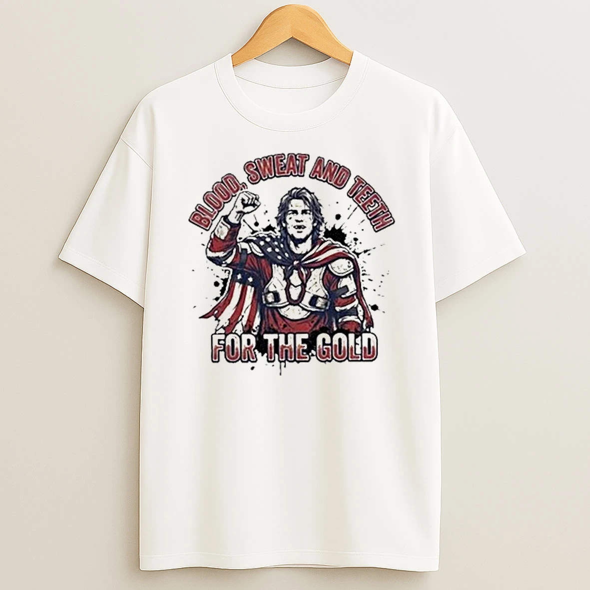 Blood Sweat And Teeth For The Gold Usa Hockey Shirts