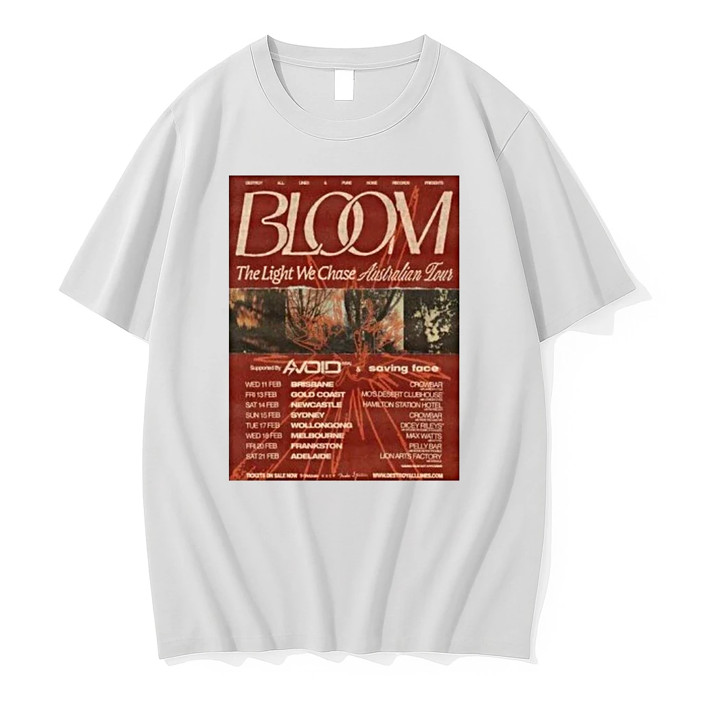 Bloom The Light We Chase Australian Tour 2026 Shirts