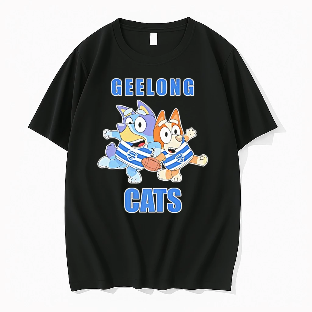 Bluey Bingo Geelong Cats Football Fans Rugby Outfits Shirts