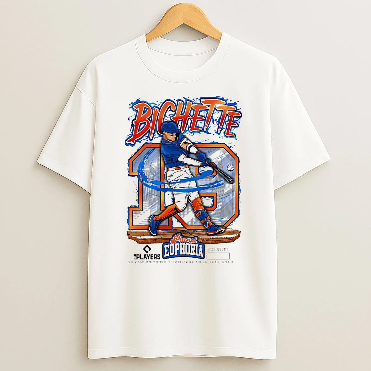 Bo Bichette New York Mets Mlb 2026 Planet Euphoria Art Shirts