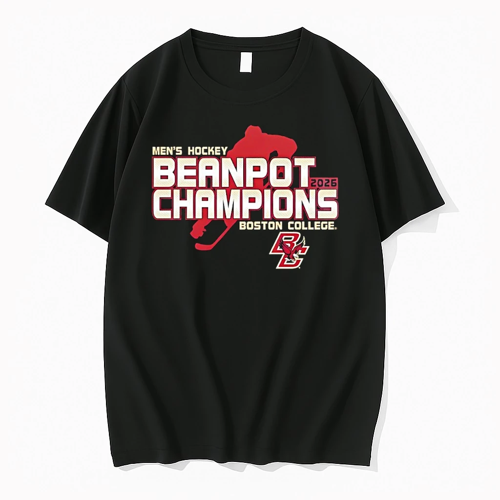 Boston College Eagles Mens Hockey 2026 Beanpot Champions Locker Room Shirts