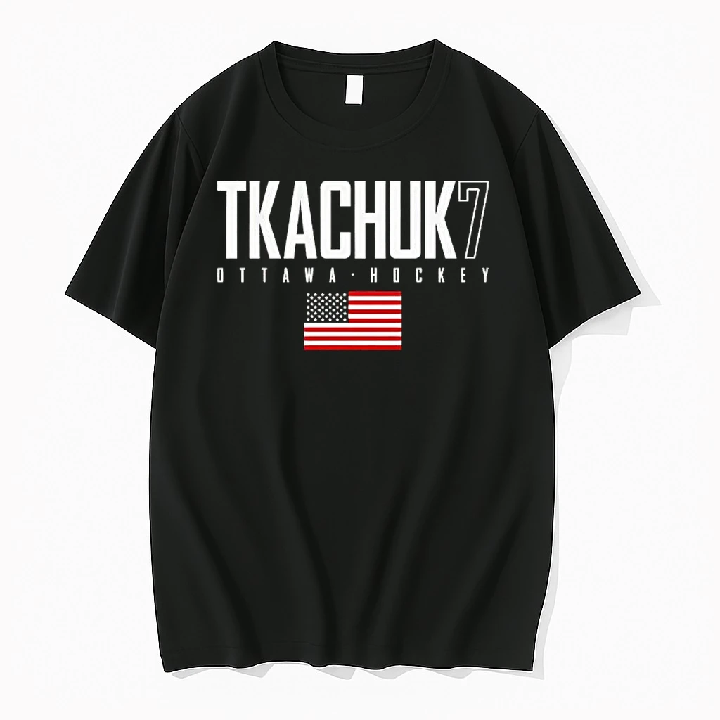 Brady Tkachuk 7 Ottawa Senators Usa Flag Elite Shirts