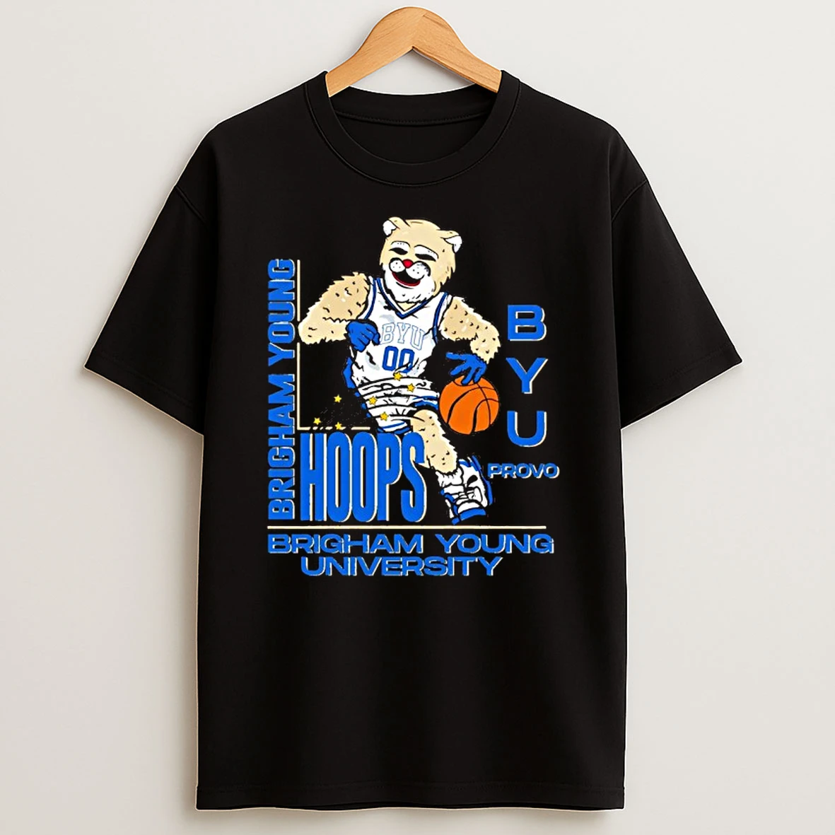 Brigham Young Cougs Hoops Mascot Shirts