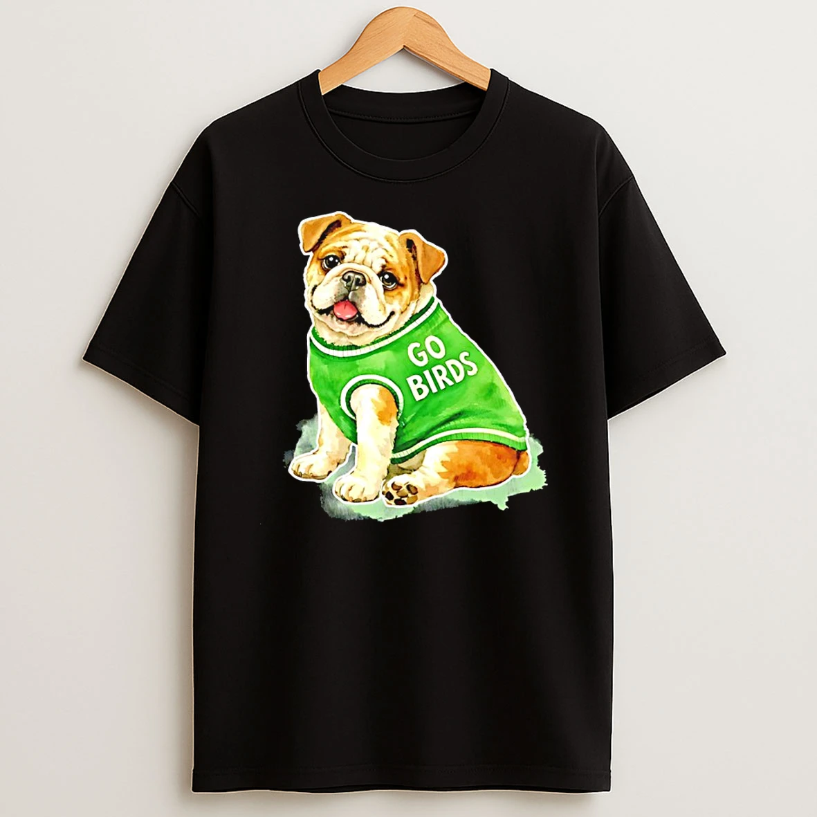 Briish Bulldog Go Birds Shirts