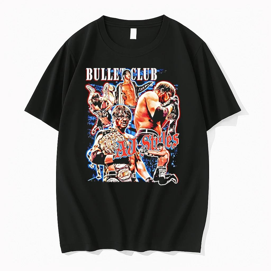 Bullet Club Aj Styles Picture Collage Vintage Shirts