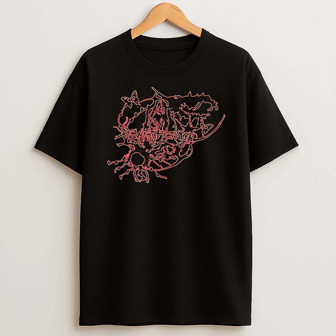 Butterfly Black And Pink Shirts