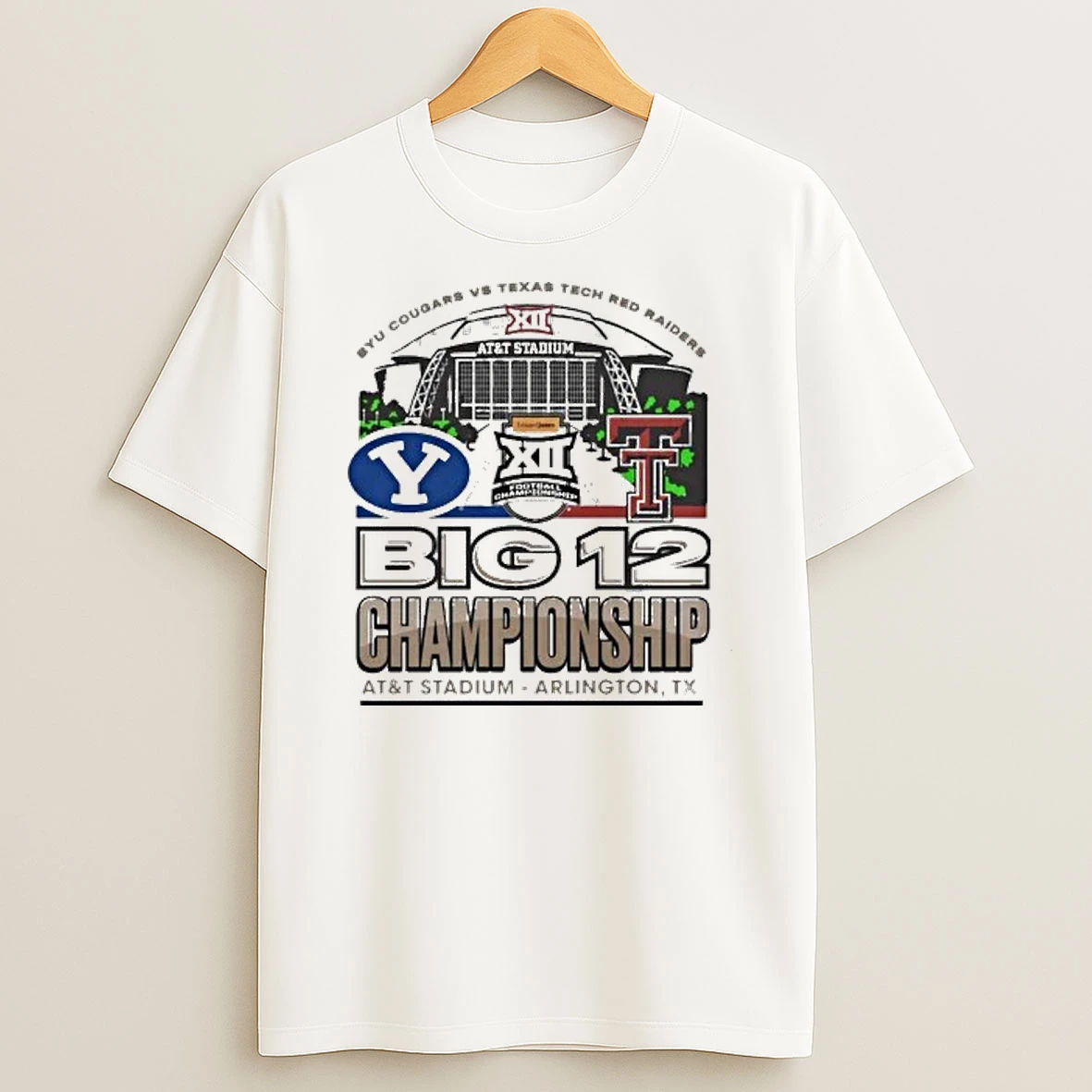 Byu Vs Texas Tech Big 12 Football Championship Att Stadium Shirts