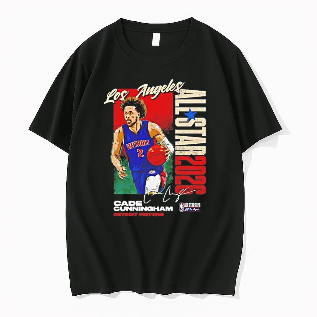 Cade Cunningham 2026 Nba All Star Signature Detroit Pistons Tee Shirts