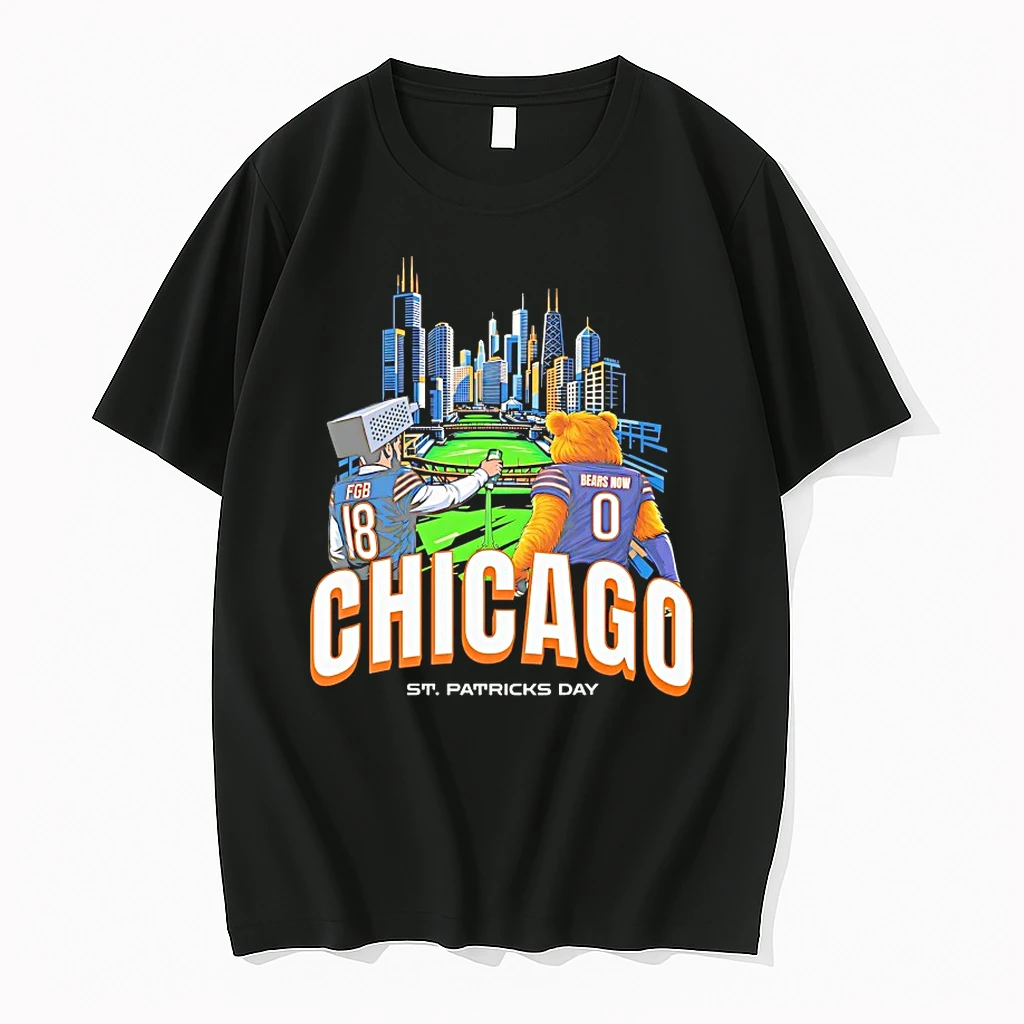 Caleb Williams And Bear Chicago Bears St Patricks Day Shirts