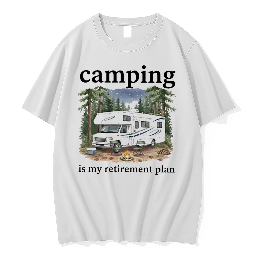 Camping Is My Retirement Plan Rv Car In The Forest 2026 Shirts