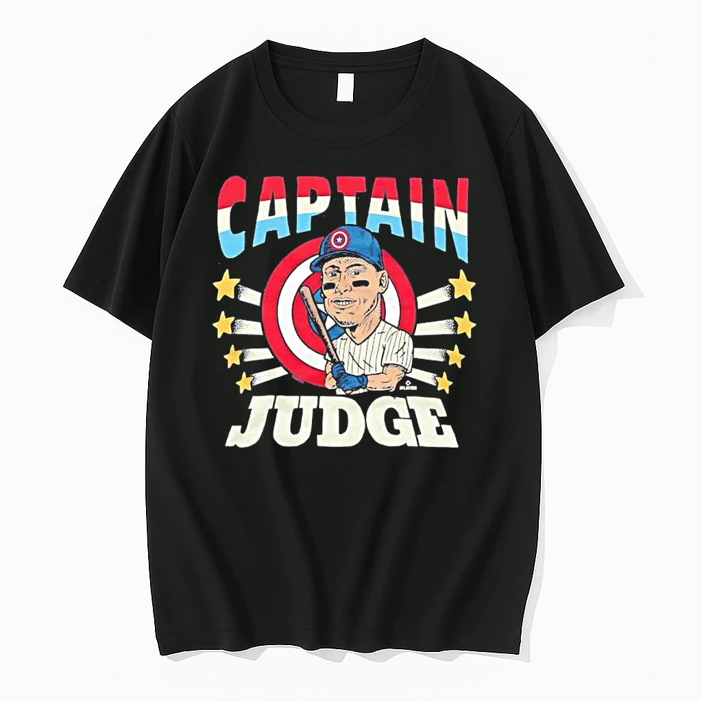 Captain America Aaron Judge Caricature Yankees Shirts
