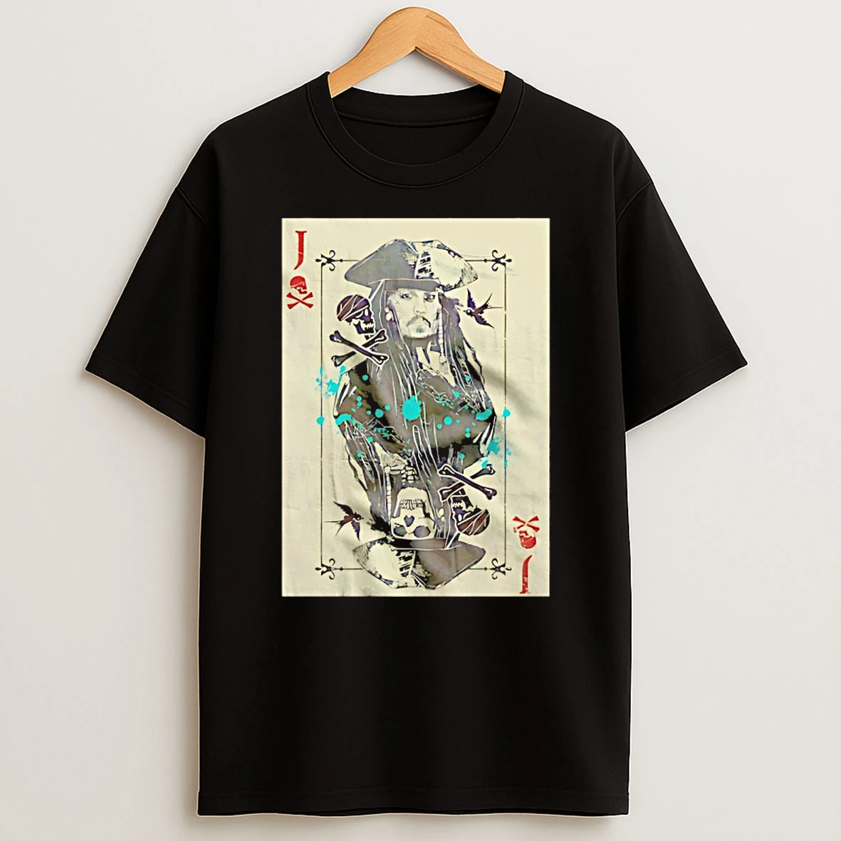 Captain Jack Sparrow J Card Shirts