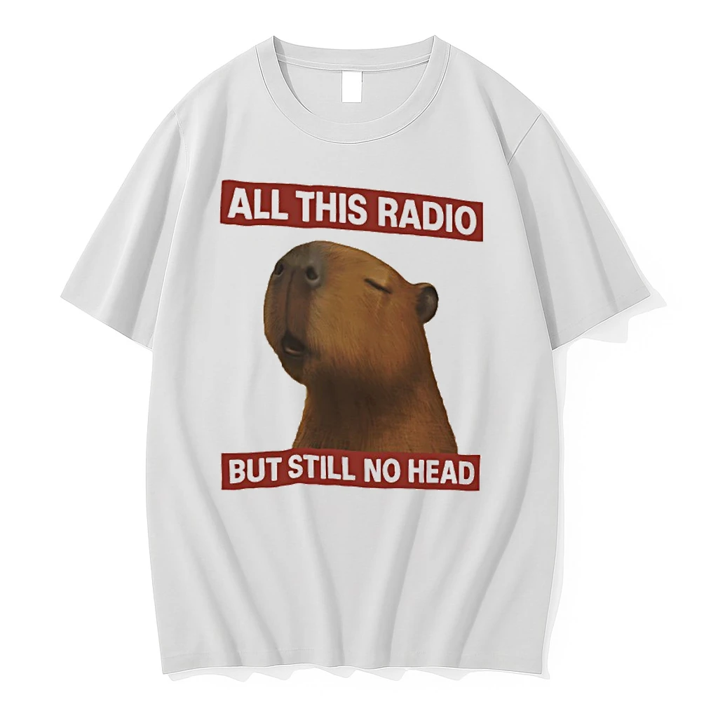 Capybara All This Radio But Still No Head Shirts