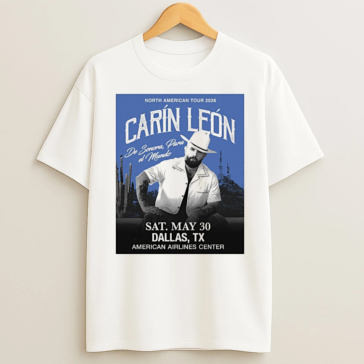 Carin Leon New Tour 2026 Sat May 30 Dallas Tx American Airlines Center Shirts