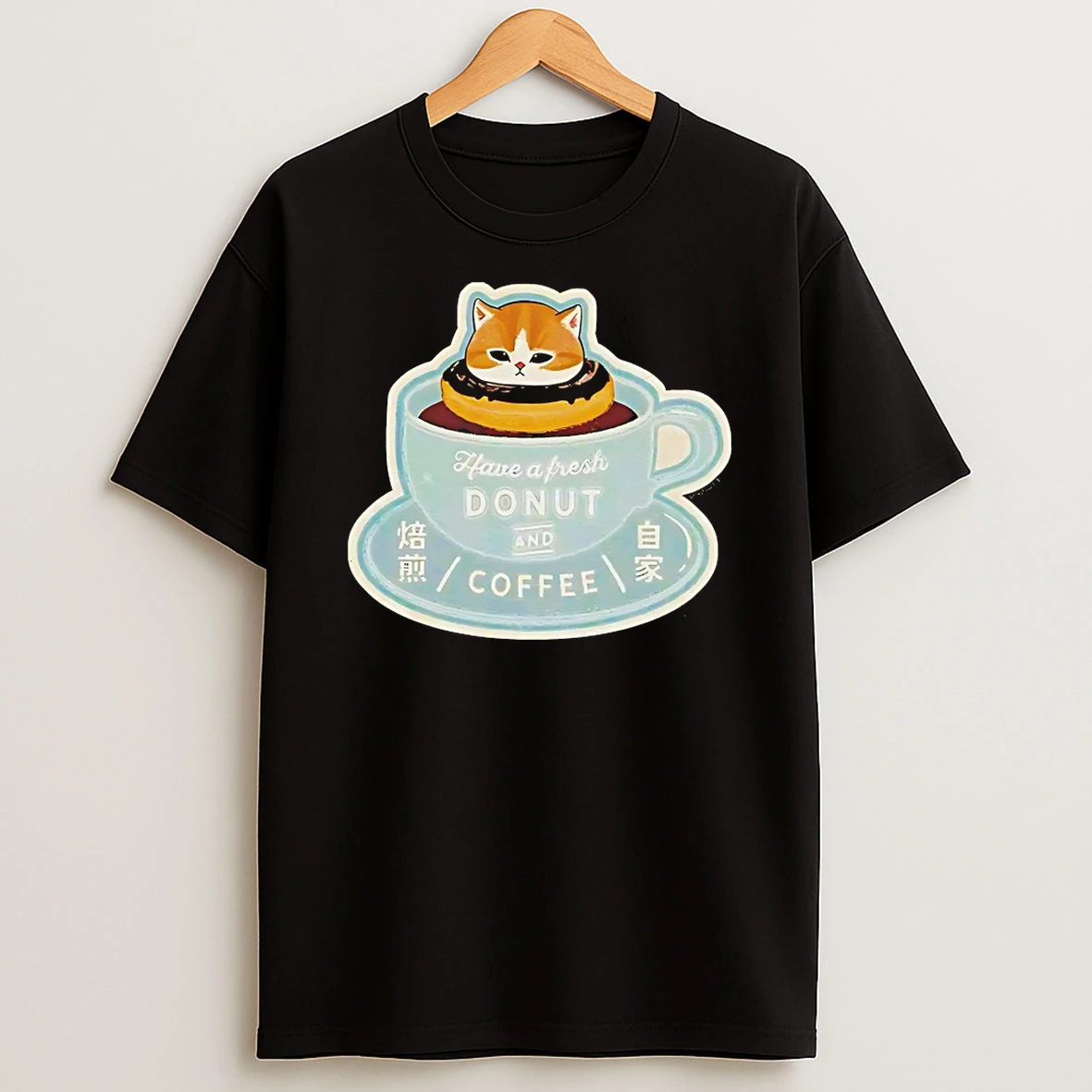 Cat Mofusand Chocolate Donut Coffee Cup Shirts