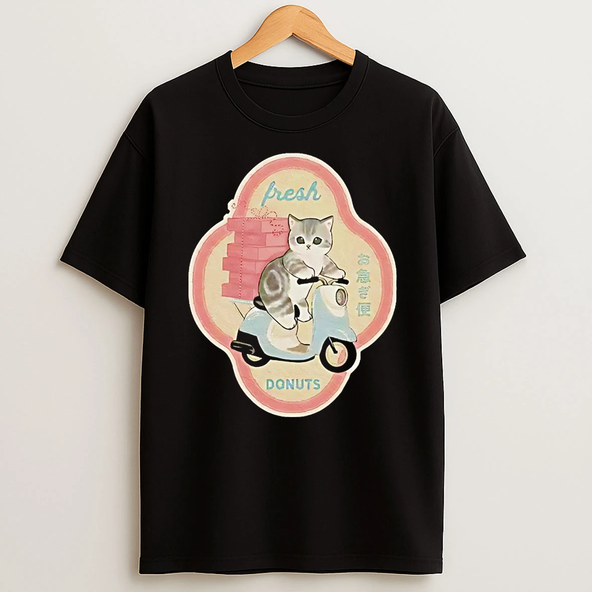 Cat Mofusand Fresh Donuts Delivery Shirts
