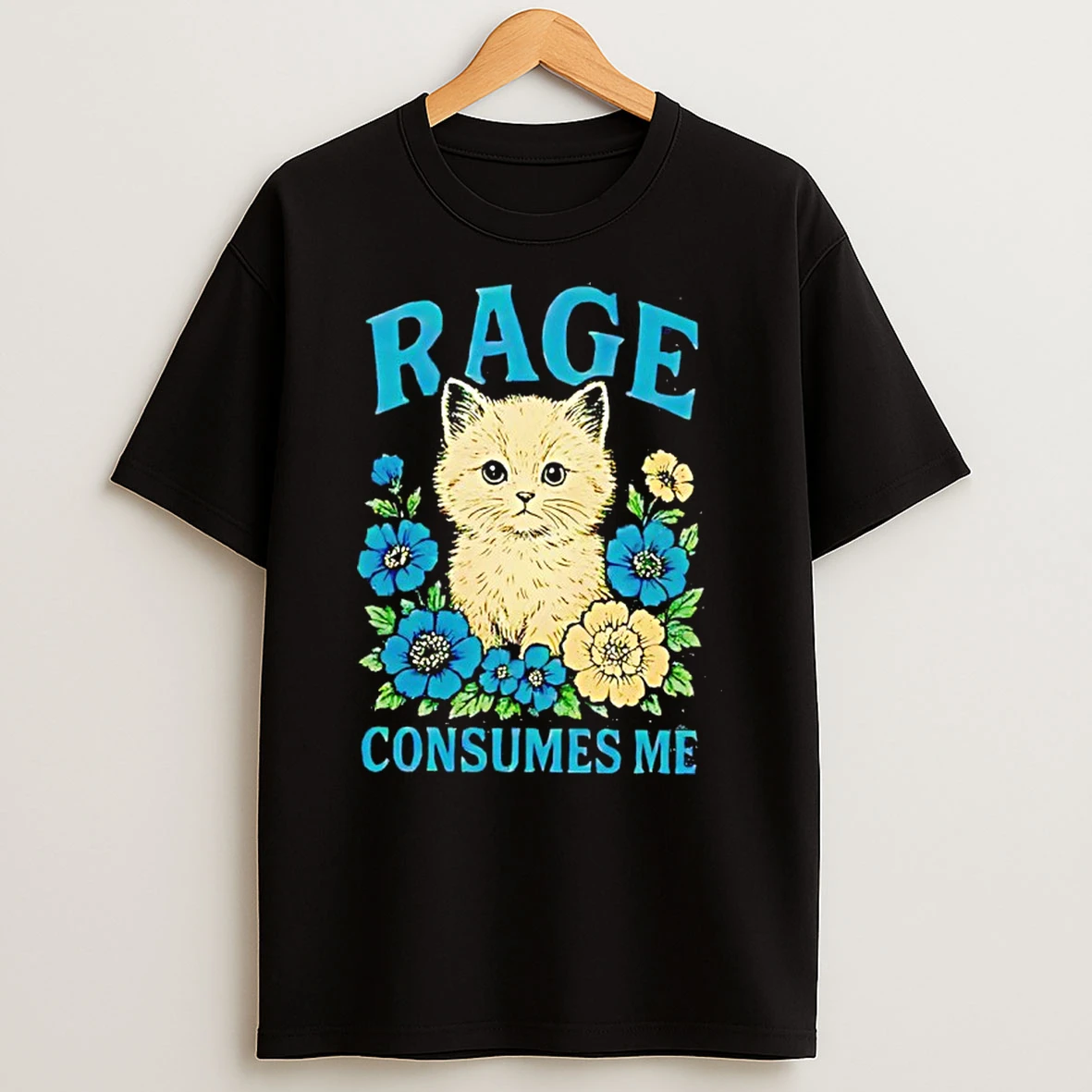 Cat Rage Consumes Me Vintage Shirts