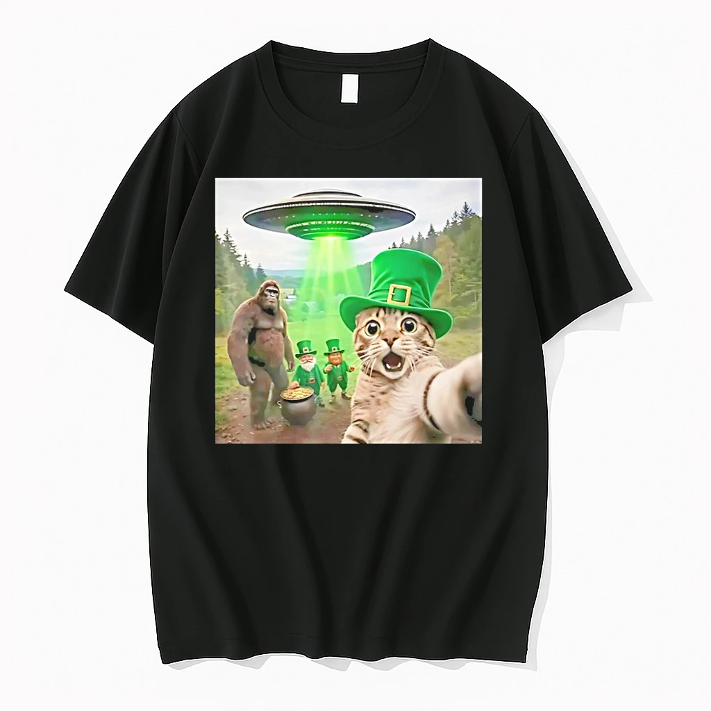 Cat Selfie St Patricks Day Shirts