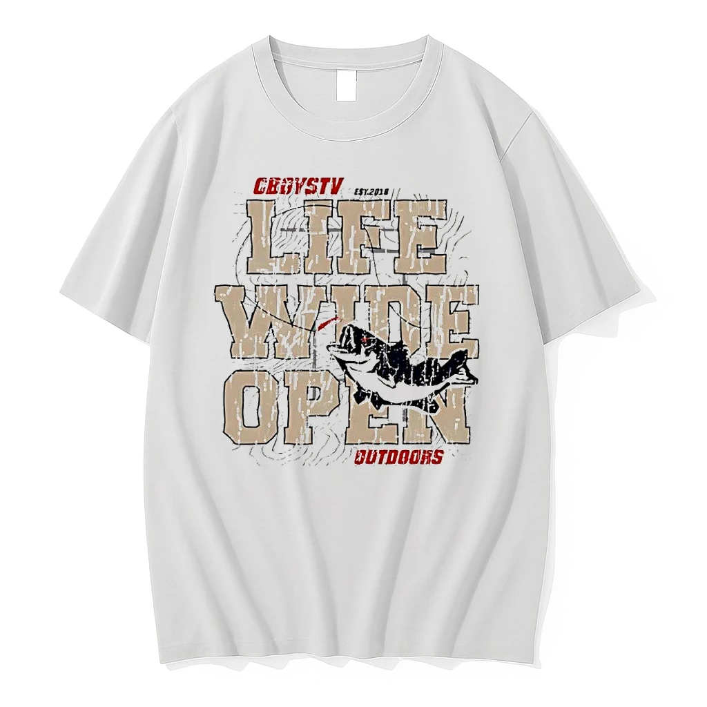 Cboys Tv Est 2016 Life Wide Open Outdoors Bass Fishing Shirts