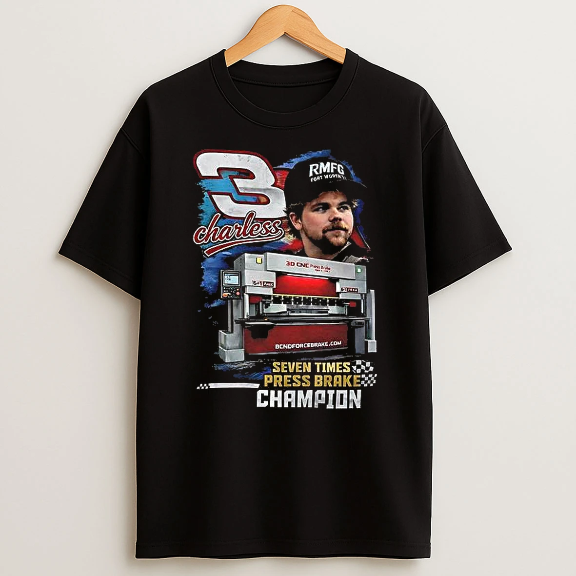 Charless Seven Times Press Brake Champion Woman Shirts
