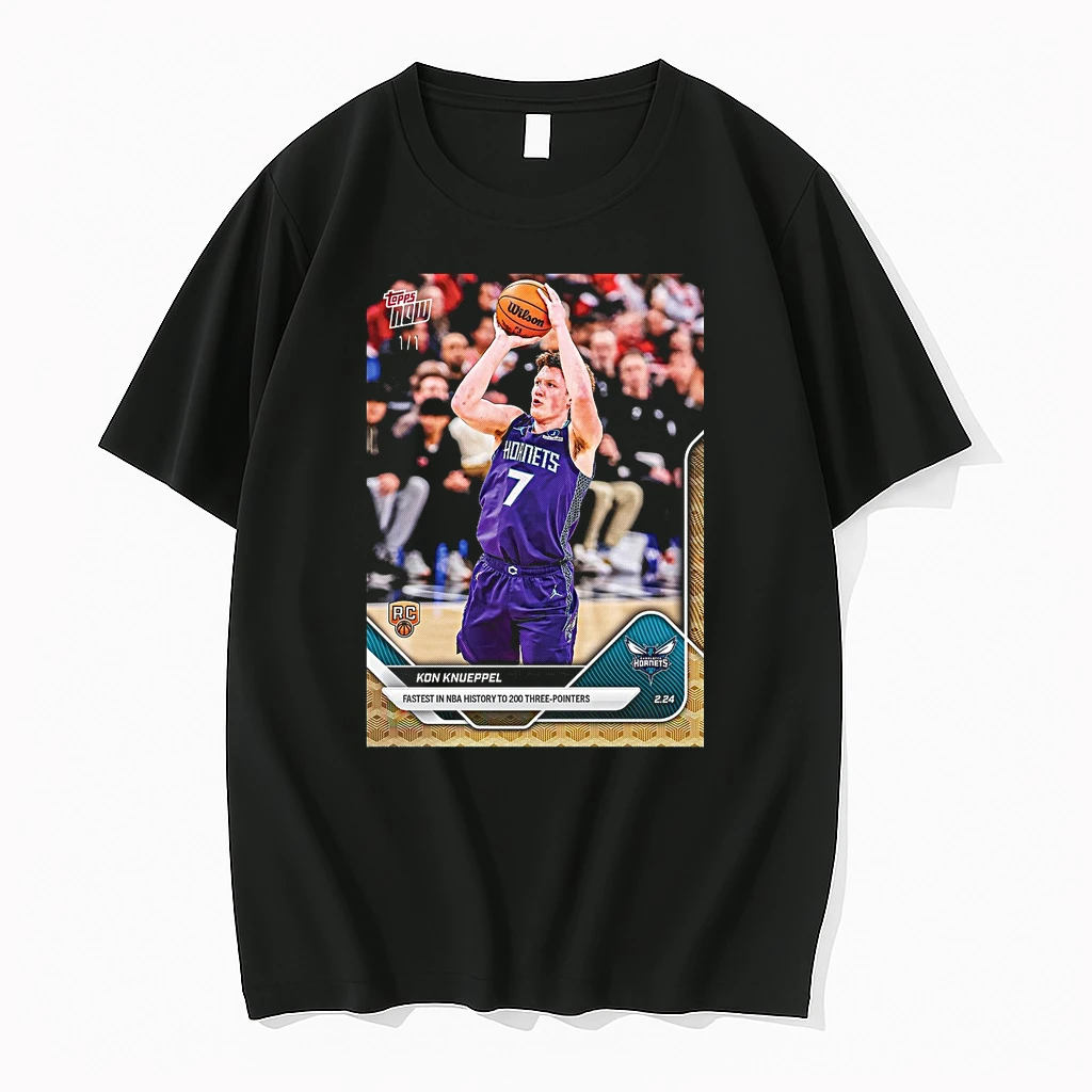 Charlotte Hornets Kon Knueppel Fastest In Nba History To 200 Three Pointers Shirts
