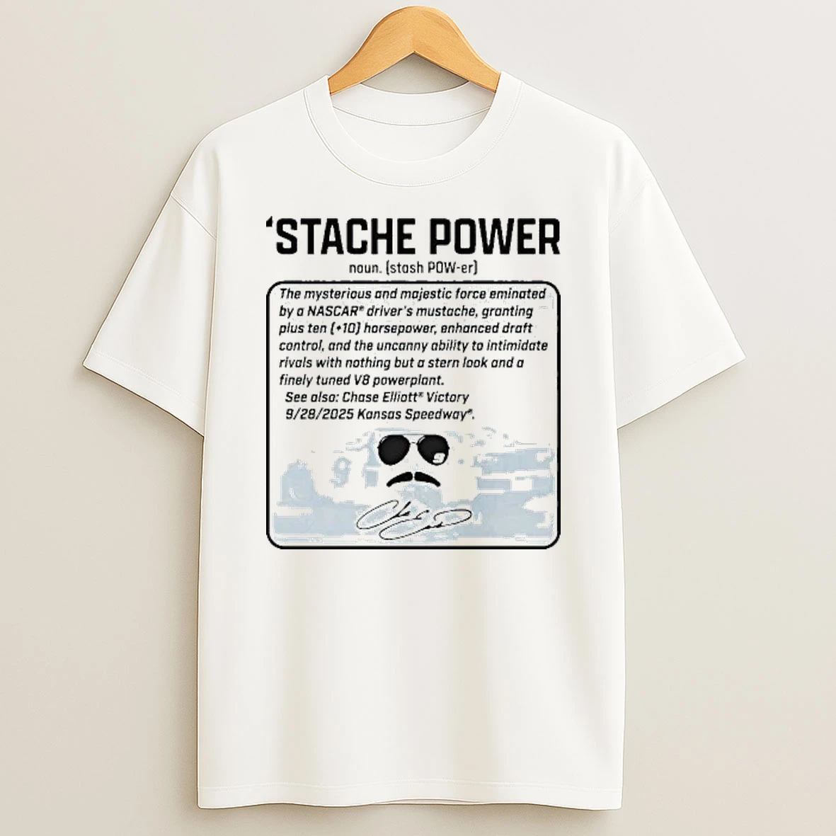 Chase Elliott Thats Not Horsepower Stache Power Tour 2026 Shirts